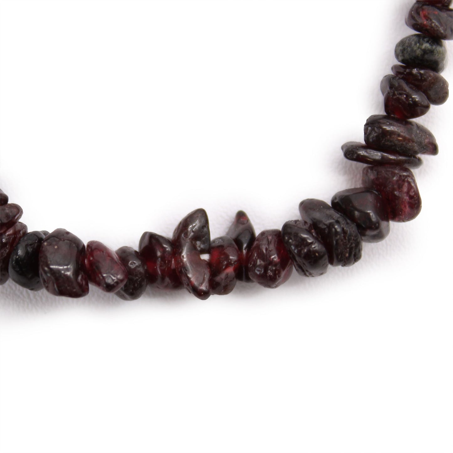 Bracelet en perles concassées - Grenat de sang