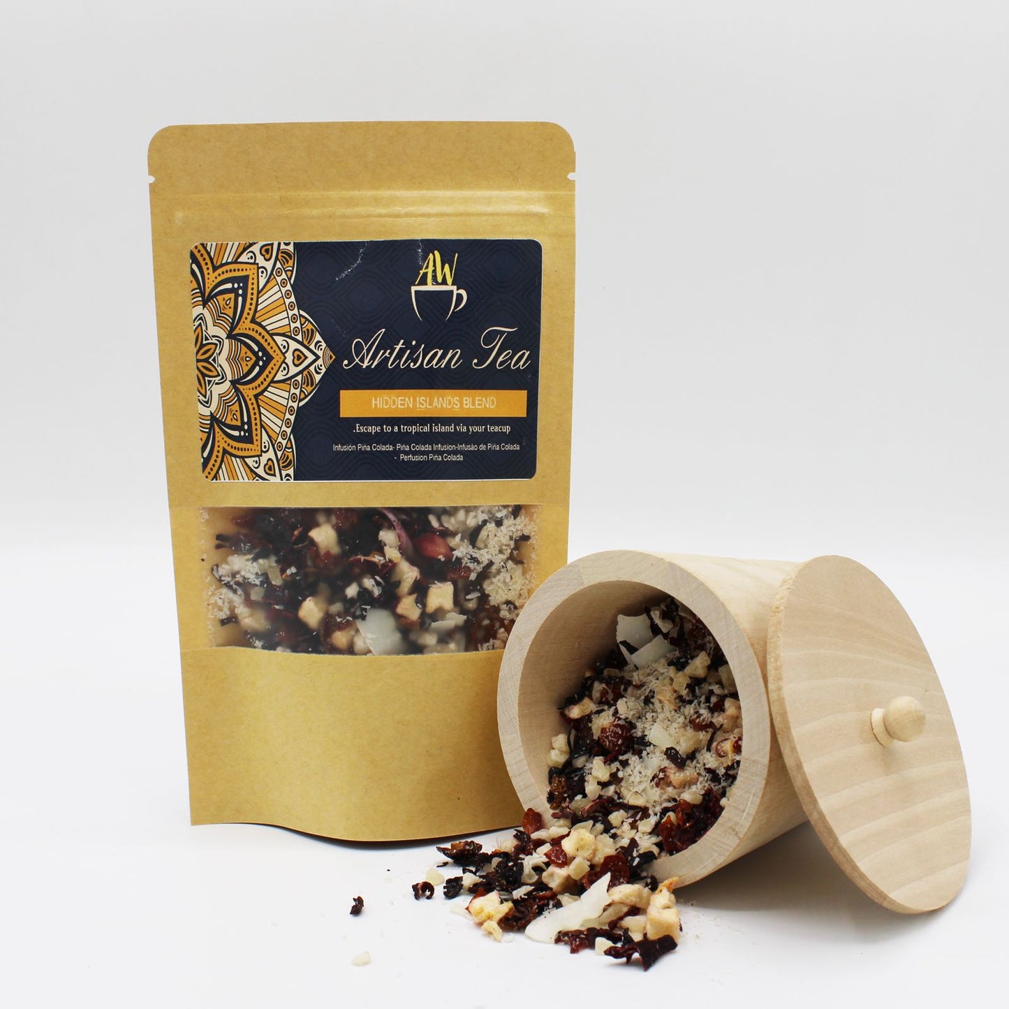 Hidden Islands Blend, Fruitige ananas, rozenbottel, appel en knapperige kokosvlokken
