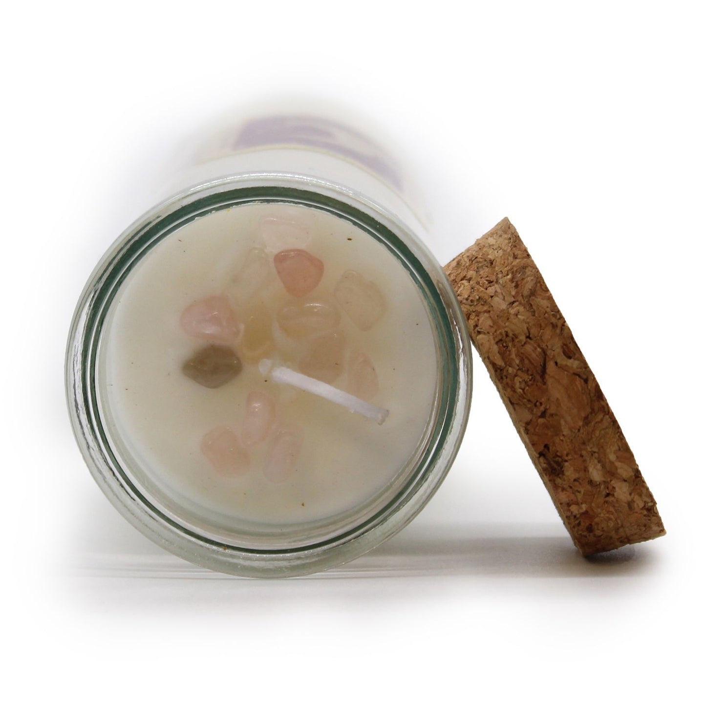 Candle - Love   (Gemstones, Fragrance Jasmine, Soy Wax)
