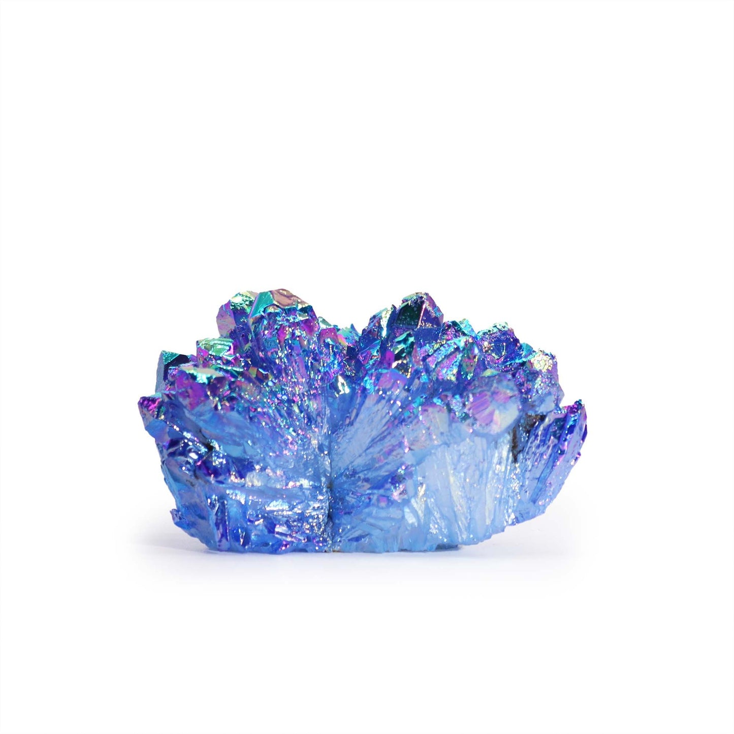 Quartz amélioré - Quartz Aura Aqua Halo (environ 100-150 g, 7-10 cm)
