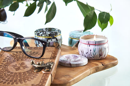 Art Tin Candle - Sea life