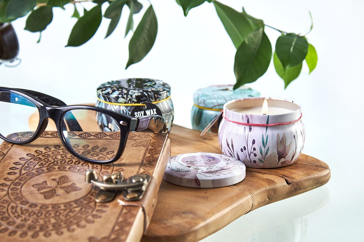 Art Tin Candle - Russian Dolls