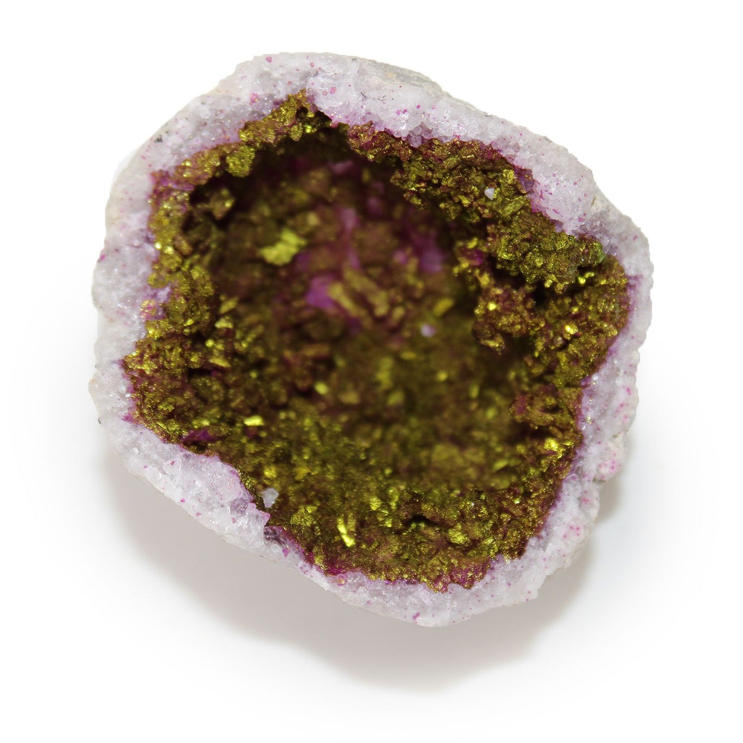 Coloured Calsite Geodes - Pink & Gold