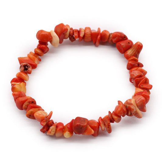 Bracelet Chipstone - Pierre de Jaspe Orange