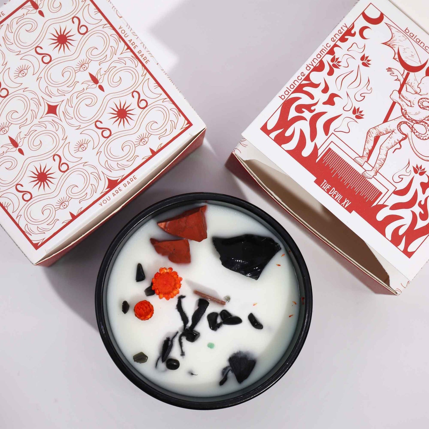 Hop Hare Crystal Magic Flower Candle - The Power