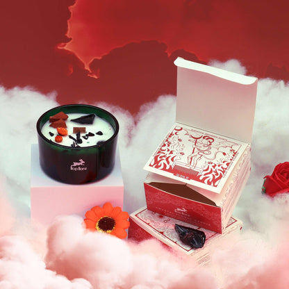 Hop Hare Crystal Magic Flower Candle - The Power