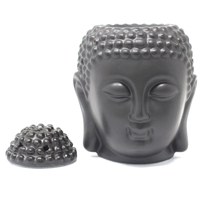 Buddha Head Oil Burner - Black