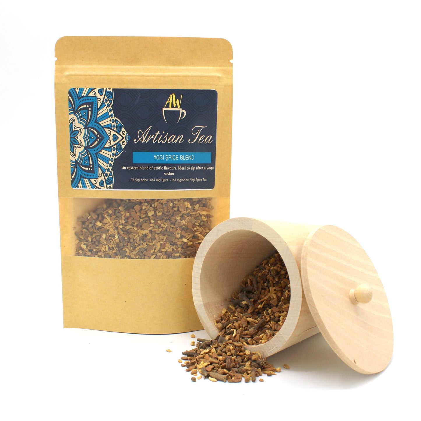 Yogi Spice Blend, Ginger, Cinnamon, cardamom seeds, cloves