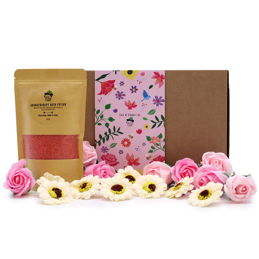 Wild Hare Salt & Flowers Set- Passion GIFTBOX