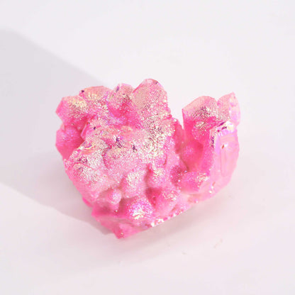 Med Enhanced Quartz - Aura Rose Halo Quartz (approx 100-150g 7-10cm)