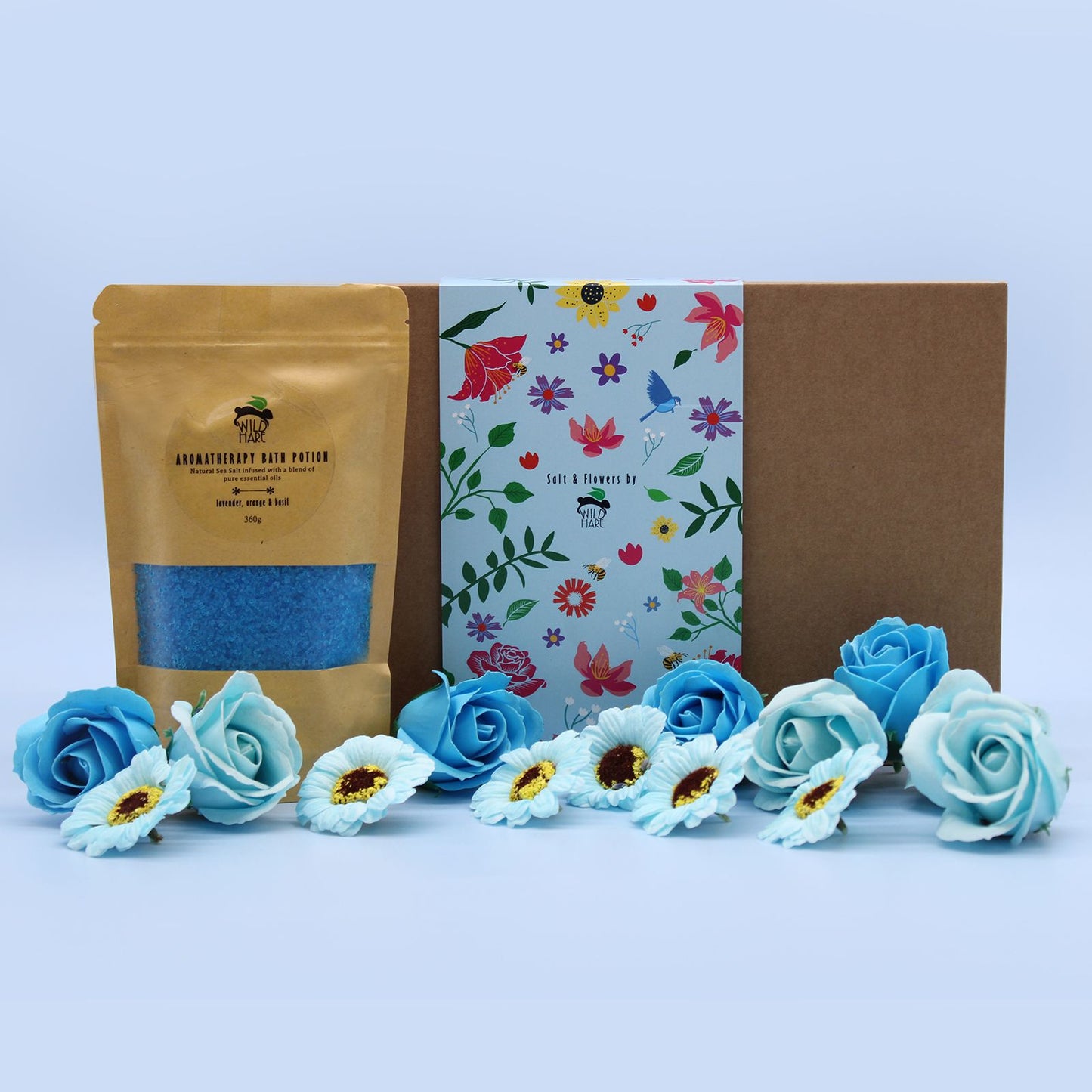 Wild Hare Salt & Flowers Set - Total Unwind GIFT BOX