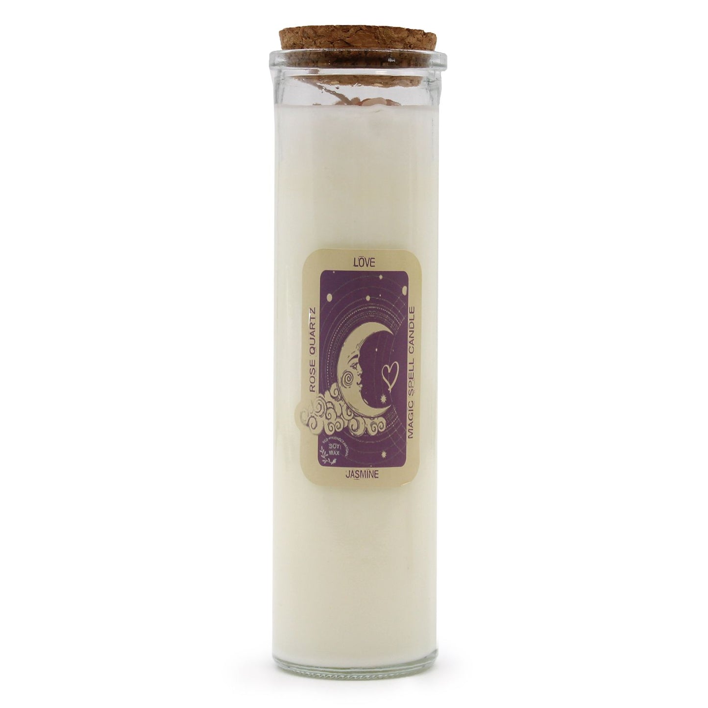 Candle - Love   (Gemstones, Fragrance Jasmine, Soy Wax)