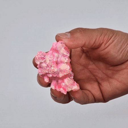 Med Enhanced Quartz - Aura Rose Halo Quartz (approx 100-150g 7-10cm)
