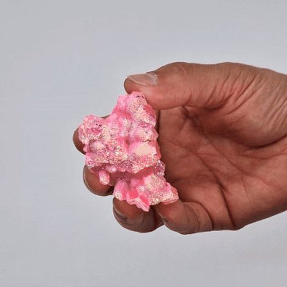 Med Enhanced Quartz - Aura Rose Halo Quartz (approx 100-150g 7-10cm)