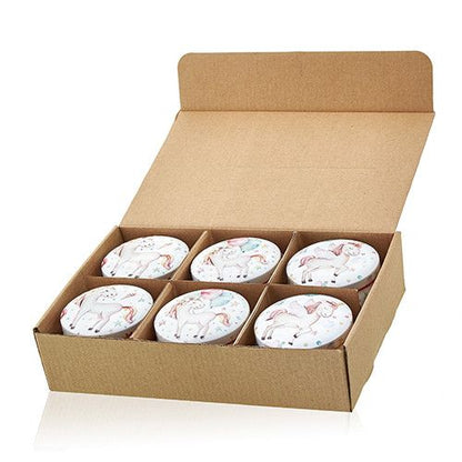 Art Tin Candle - Unicorns