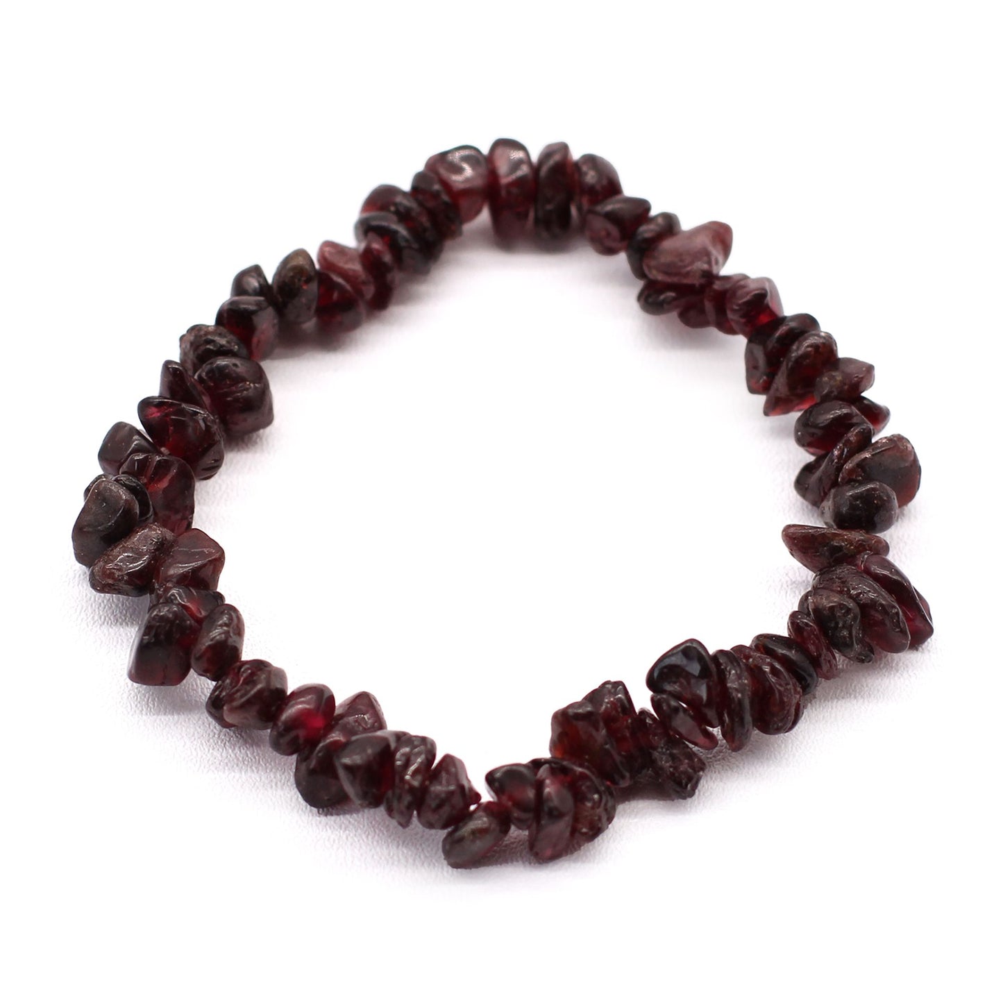 Bracelet en perles concassées - Grenat de sang