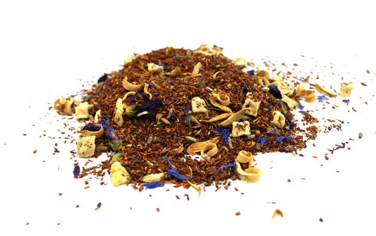 Red Bush Relax, Rooibos en lavendel, appel en sinaasappel