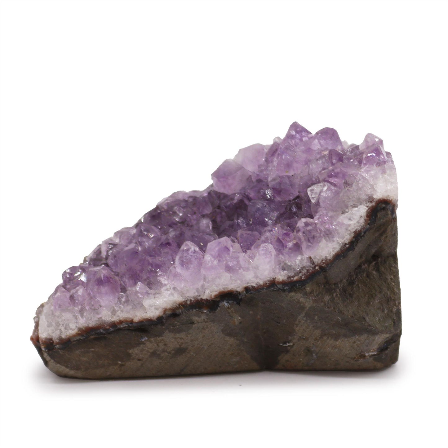 Grappe d'améthyste naturelle de qualité supérieure de taille moyenne (environ 350-450 g, 7,5-10 cm)