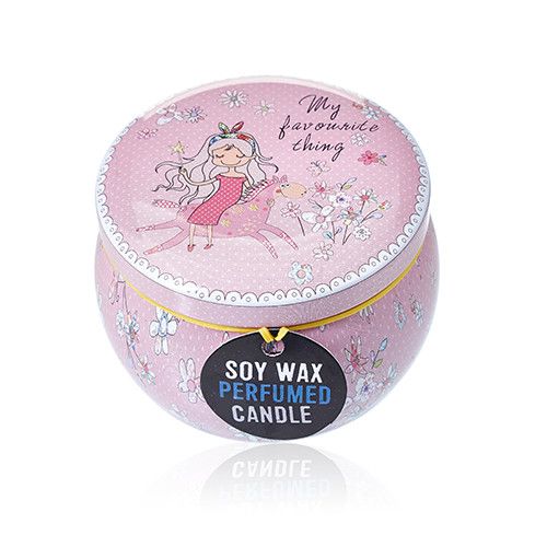 Art Tin Candle – Friendly Messages.