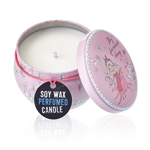 Art Tin Candle – Friendly Messages.