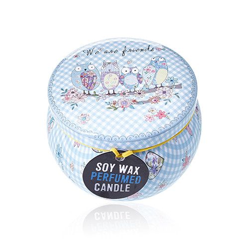 Art Tin Candle – Friendly Messages.