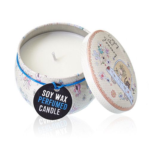 Art Tin Candle – Friendly Messages.