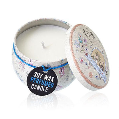 Art Tin Candle – Friendly Messages.